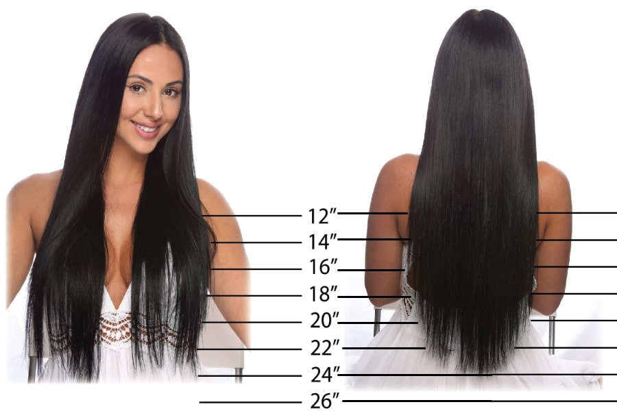 Hair Extension Lengths